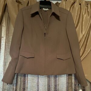 Talbots Textured Brown Blazer
